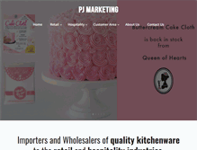 Tablet Screenshot of pjmarketing.co.za